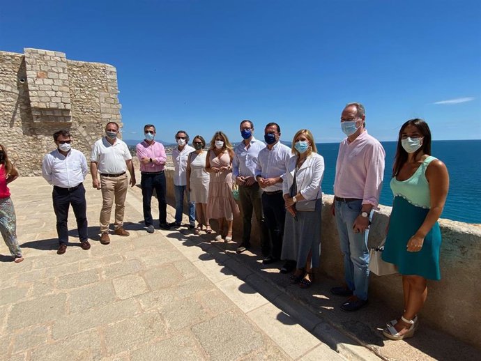 Visita del portavoz del PP en el Senado, Javier Maroto, a Peñíscola