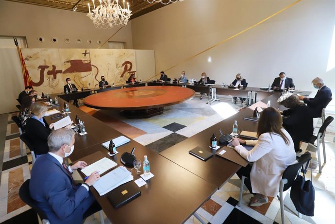 Consell Executiu del 29 de juny amb el president del Govern, Pere Aragons.