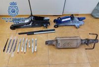 Desarticulada en Granada una banda organizada dedicada al robo de catalizadores de vehículos