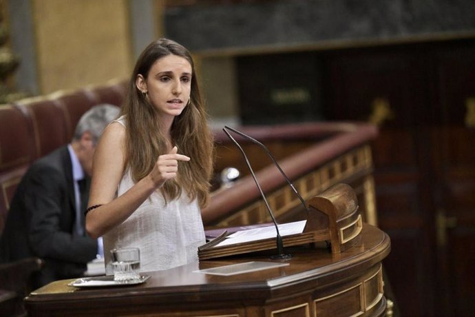 Archivo - La diputada de Unidas Podemos por Baleares en el Congreso Lucía Muñoz.