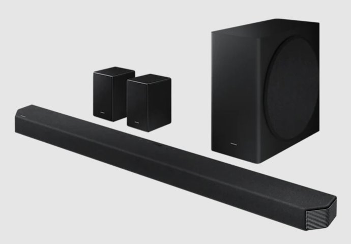 Barra de sonido HW-Q950A de Samsung.