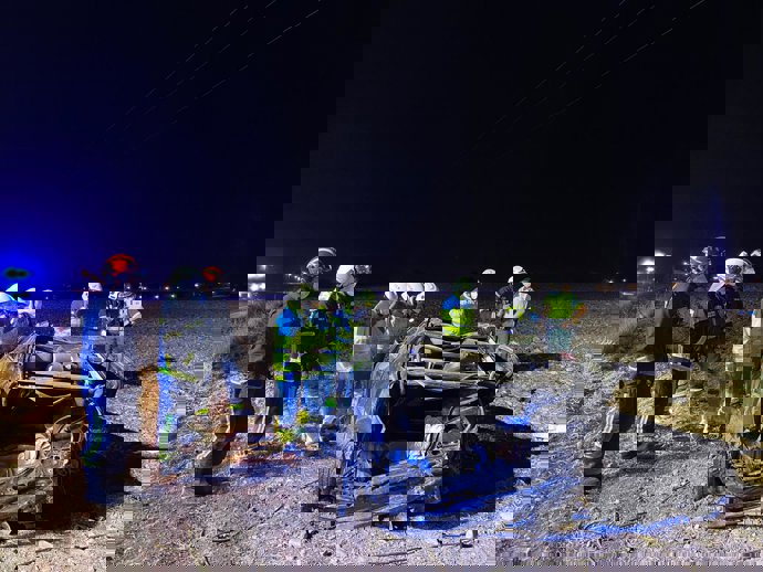 Accidente en la M-119 en Carmana de Esteruelas