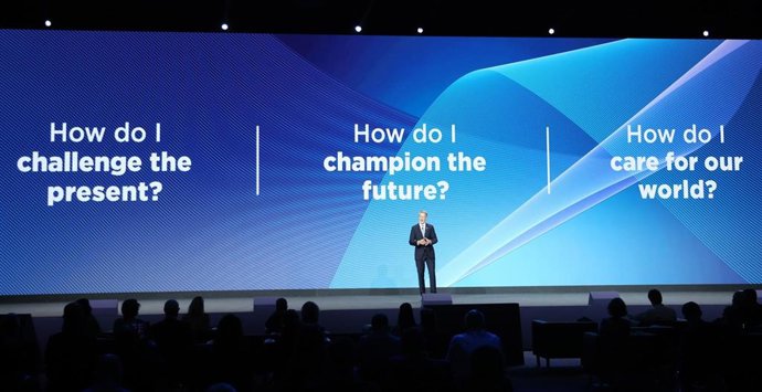 Conferencia celebrada durante el Mobile World Congress 21 en Barcelona.