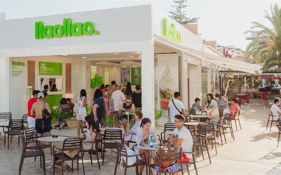 Foto de una tienda de llaollao