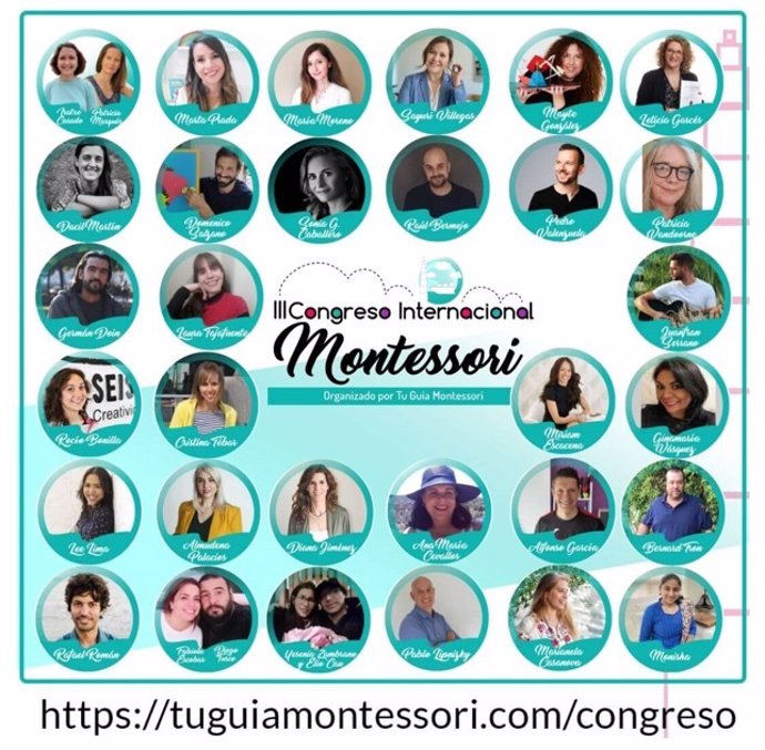 Ponentes tercera edición Congreso Internacional Montessori