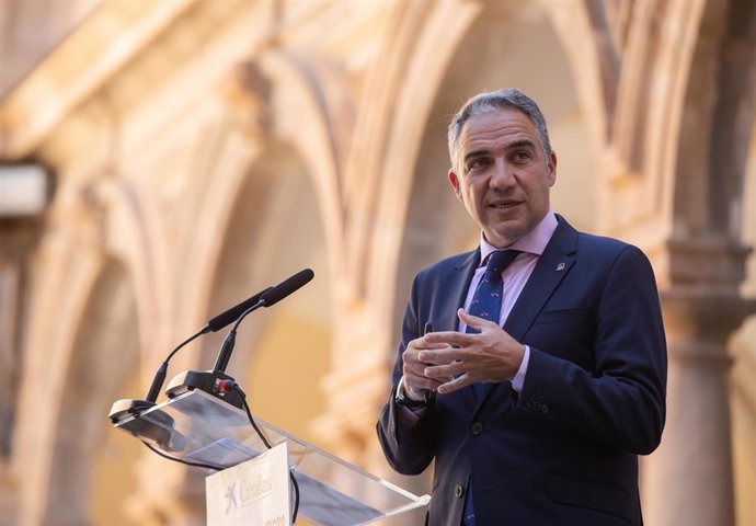 El consejero de la Presidencia de la Junta de Andalucía, Elías Bendodo.