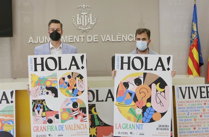 El edil de Cultura Festiva, Carlos Galiana, presenta la Gran Fira de Valncia de 2021.