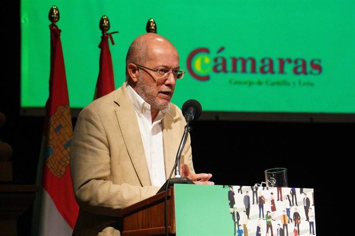 El vicepresidente de la Junta, Francisco Igea, en el acto en Béjar (Salamanca).