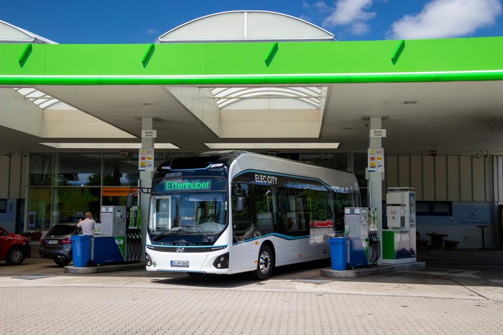 Nuevo autobús de hidrógeno de Hyundai.