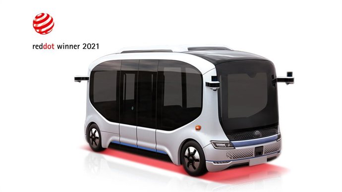 Xiaoyu 2.0 designed by Yutong winning 2021 Red Dot Award