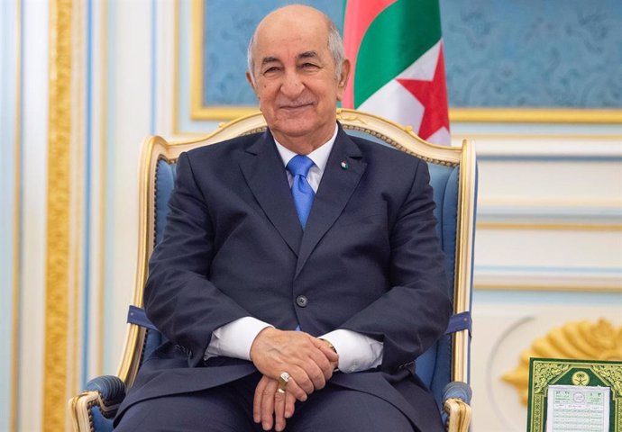 Archivo - El presidente de Argelia, Abdelmayid Tebune.