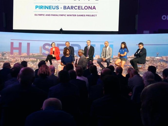 Archivo - Acto de apoyo a la candidatura Pirineus Barcelona 2030 organizado por Sport Cultura Barcelona