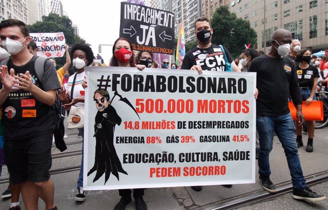 Imagen de archivo de las protestas contra Bolsonaro del pasado 19 de junio.