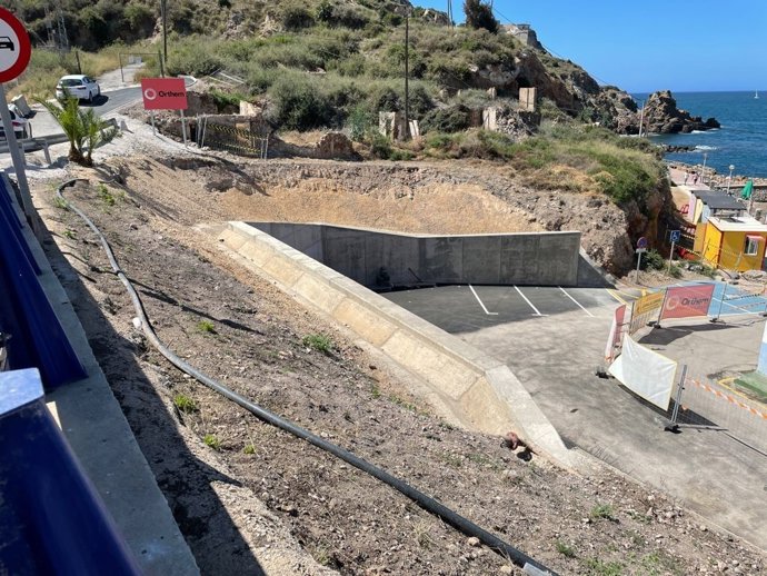 Muro de contención de Cala Cortina (Cartagena)