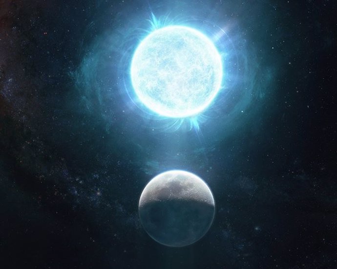 La enana blanca ZTF J1901 + 1458 tiene aproximadamente 2,670 millas de ancho, mientras que la luna tiene 2,174 millas de ancho.