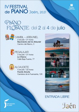 Cartel del espectáculo 'El piano flotante'.