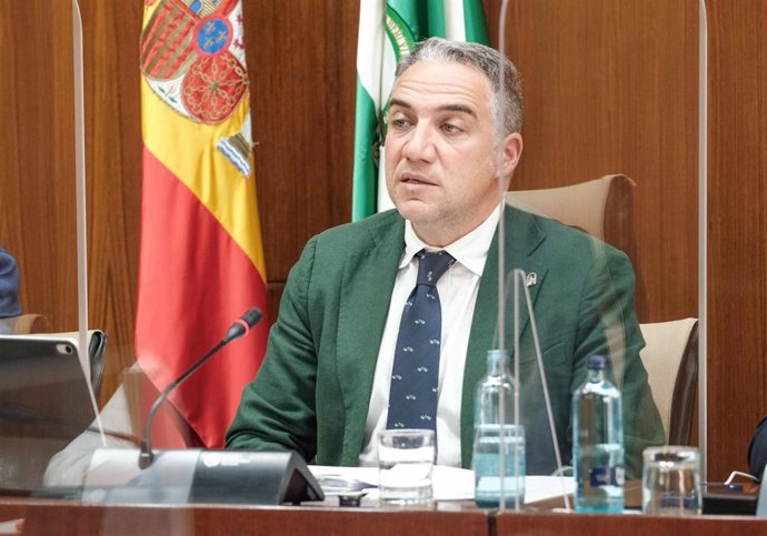 Archivo - El consejero de la Presidencia, Administración Pública e Interior de la Junta de Andalucía, Elías Bendodo