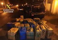 Cuatro detenidos tras intervenir 25 fardos de hachís en Isla Cristina (Huelva)