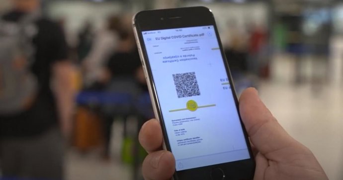 Certificado Covid europeo en el móvil