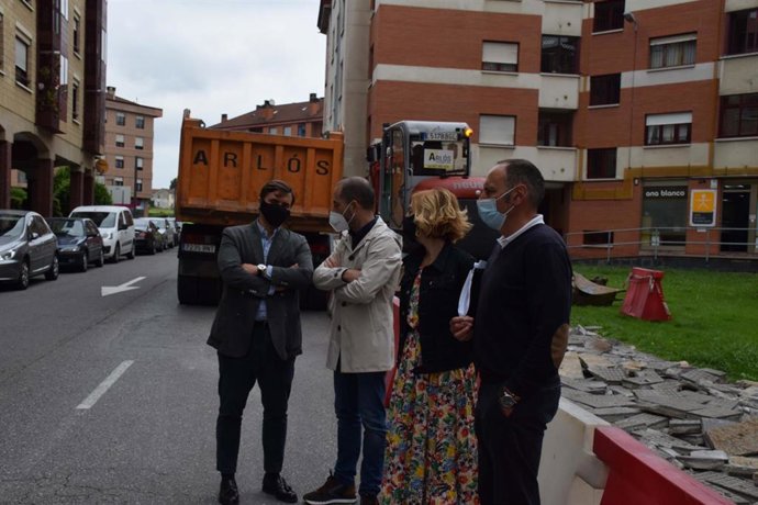 Visita al inicio de las obras.