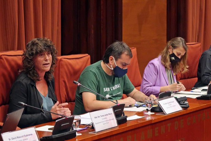 La consellera de Acción Climática, Alimentación y Agenda Rural de la Generalitat, Teresa Jord, durante la comparecencia.
