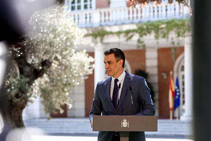 El presidente del Gobierno, Pedro Sánchez