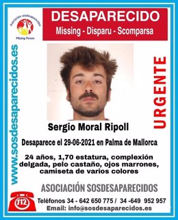 Sergio Moral Ripoll, desaparecido en Palma.