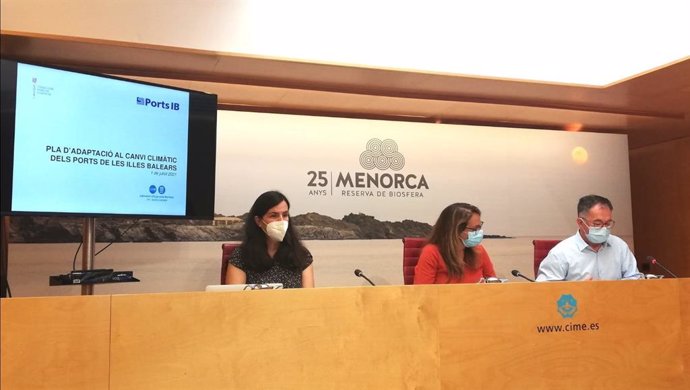El conseller de Movilidad y Vivienda, Josep Marí, en la presentación del estudio en Menorca.