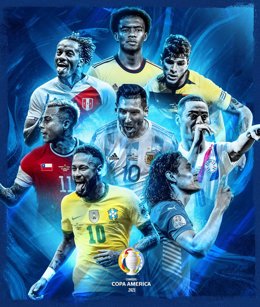 Cartel de los cuartos de final de la Copa América 2021 de fútbol, que arrancan el viernes y se disputan hasta el domingo