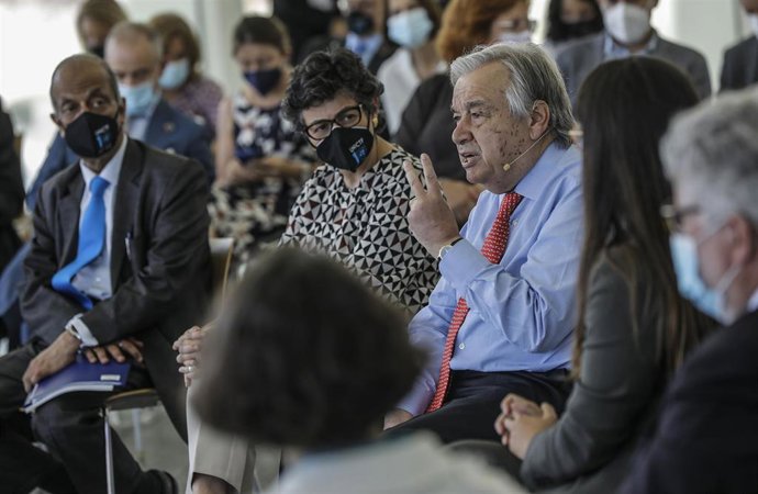 Encuentro de jóvenes con la ministra Arancha González Laya y el secretario general de la ONU, Antonio Guterres