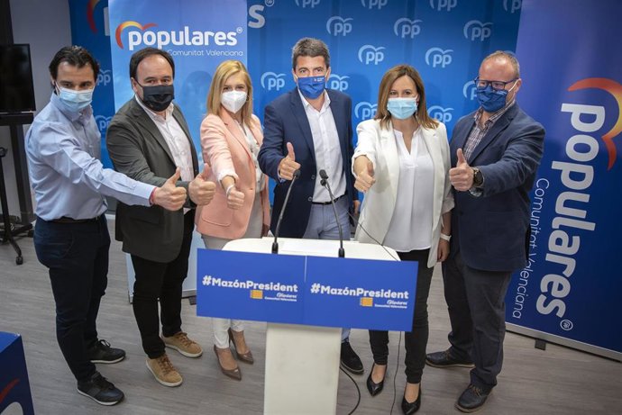 Archivo - Rueda de prensa de presentación de la candidatura de Carlos Mazón