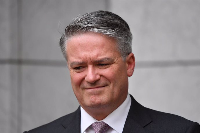 Archivo - Minister for Finance Mathias Cormann at a press conference at Parliament House in Canberra, Friday, October 9, 2020. (AAP Image/Mick Tsikas) NO ARCHIVING