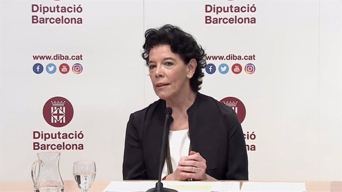 La ministra de Educación y FP, Isabel Celaá, en la inauguración del seminario 'La LOMLOE: un paso adelante para la equidad, la calidad y la excelencia de la educación', organizado por la Diputación de Barcelona este jueves 1 de julio de 2021