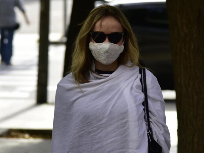 Archivo - Angela Dobrowolski cuando acudió en octubre al juzgado en Barcelona