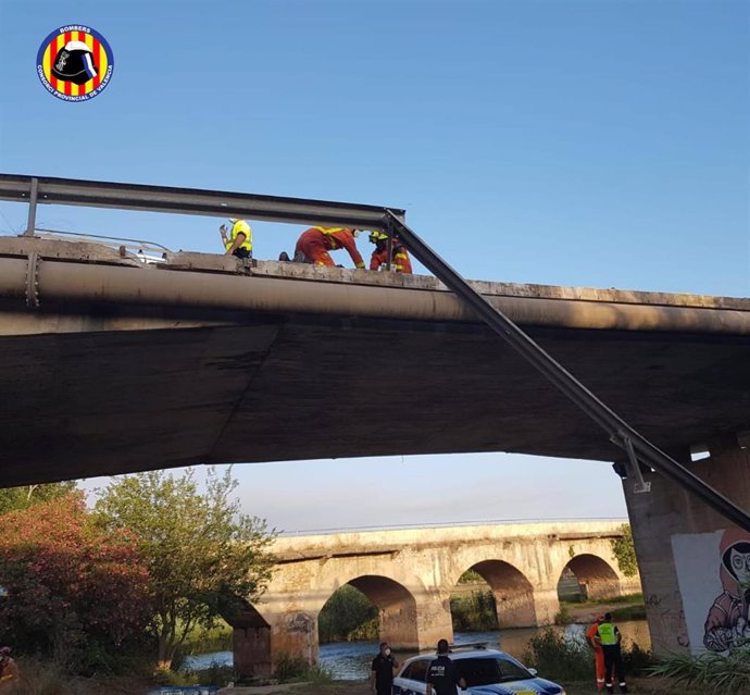 Accidente laboral en un puente de Riba-roja del Túria