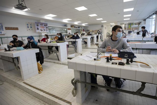 Archivo - Aula de un centro de FP