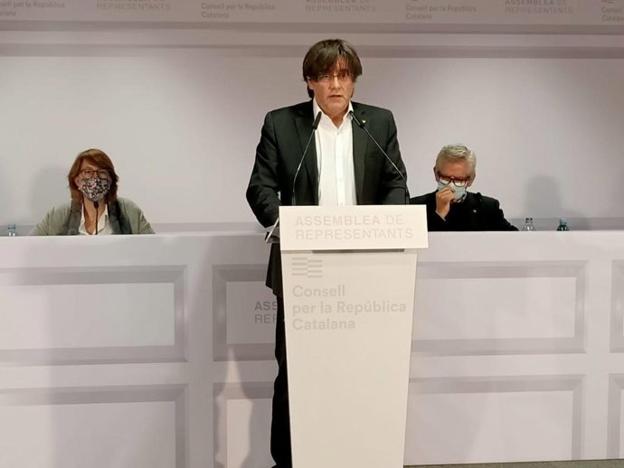 Archivo - Arxiu - L'expresident de la Generalitat i president del Consell per la República, Carles Puigdemont