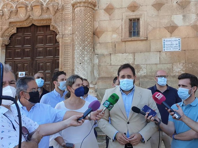 El presidente del PP de C-LM, Paco Núñez, en Guadalajara