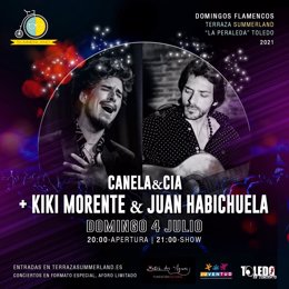 Cartel del concierto que ofrecerán Kiki Morente y Juan Habichuela en Toledo