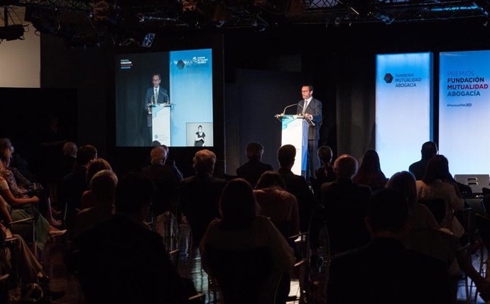 Enrique Sanz, en la entrega de premios