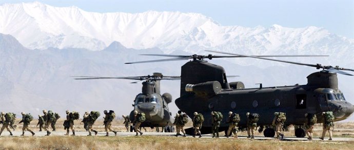 Archivo - Militares de EEUU en la base aérea de Bagram, en Afganistán