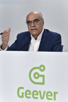 El presidente de Geever, Salvador Alemany, este viernes en rueda de prensa