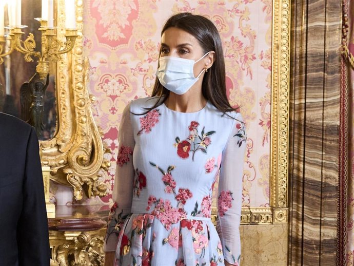Queen Letizia of Spain hosts a lunch for United Nations Secretary-General Antonio Guterres at the Royal Palace