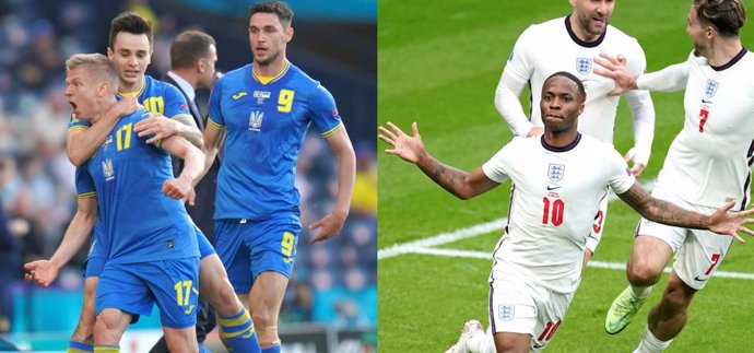 Archivo - Ucrania e Inglaterra se enfrentarán en cuartos de final de la Eurocopa
