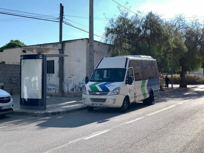 Un bus de la EMT de Palma para prestar el servicio de Transporte a la Demanda.