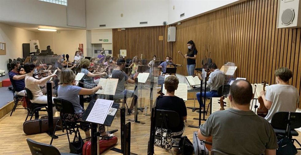 Ensayo de la Orquesta Sinfónica de la Región de Murcia