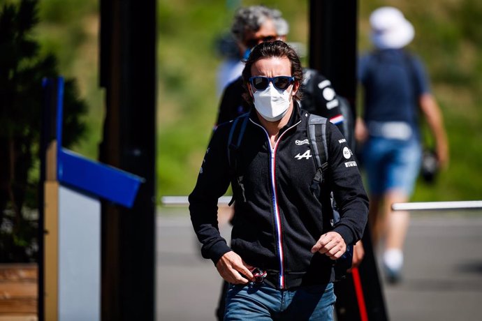 ALONSO Fernando (spa), Alpine F1 A521, portrait during the Formula 1 Grosser Preis Von Osterreich 2021, 2021 Austrian Grand Prix, 9th round of the 2021 FIA Formula One World Championship from July 2 to 4, 2021 on the Red Bull Ring, in Spielberg, Austria