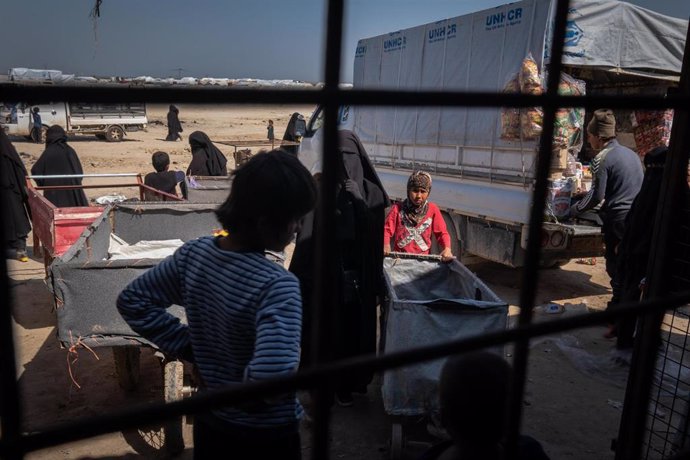 Archivo - Recurso - Menores en un campamento de refugiados en Siria