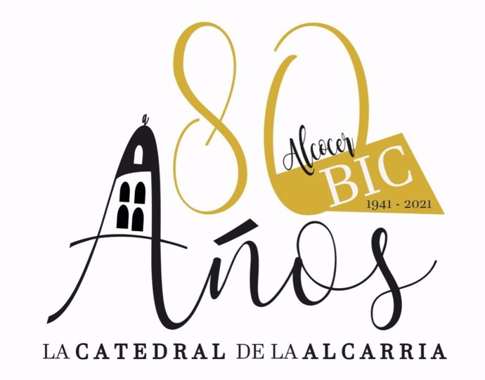 Cartel 80 años de la Catedral de la Alcarria.