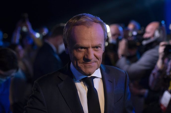 03 July 2021, Poland, Warsaw: Former EU Council President Donald Tusk attends the National Council of the Civic Platform Party. Photo: Aleksander Kalka/ZUMA Wire/dpa